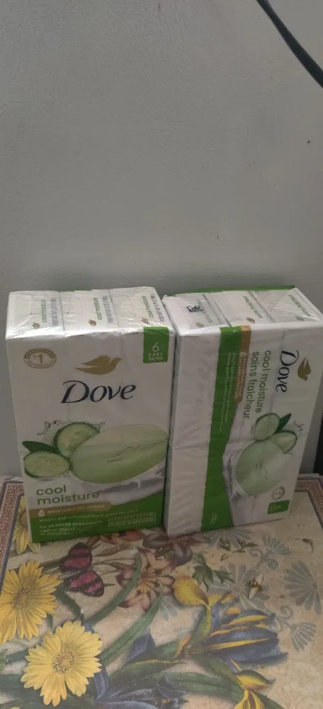 New Dove Cool Moisture Beauty Bar (6 pack x 2