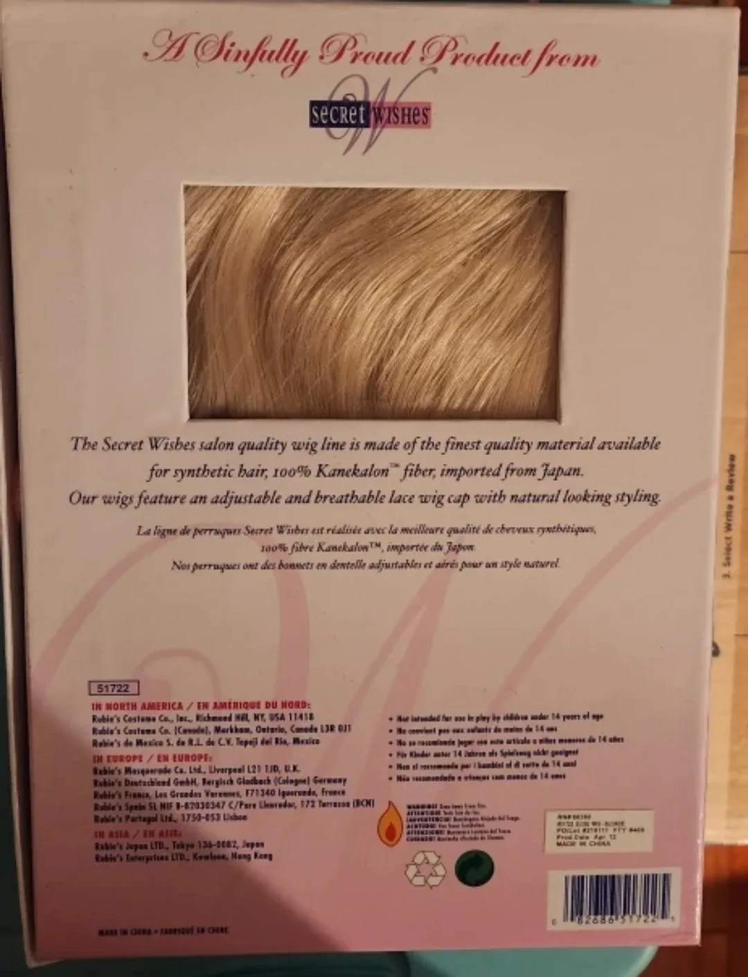 Secret Wishes Elise Salon Quality Wig image indicator(2)