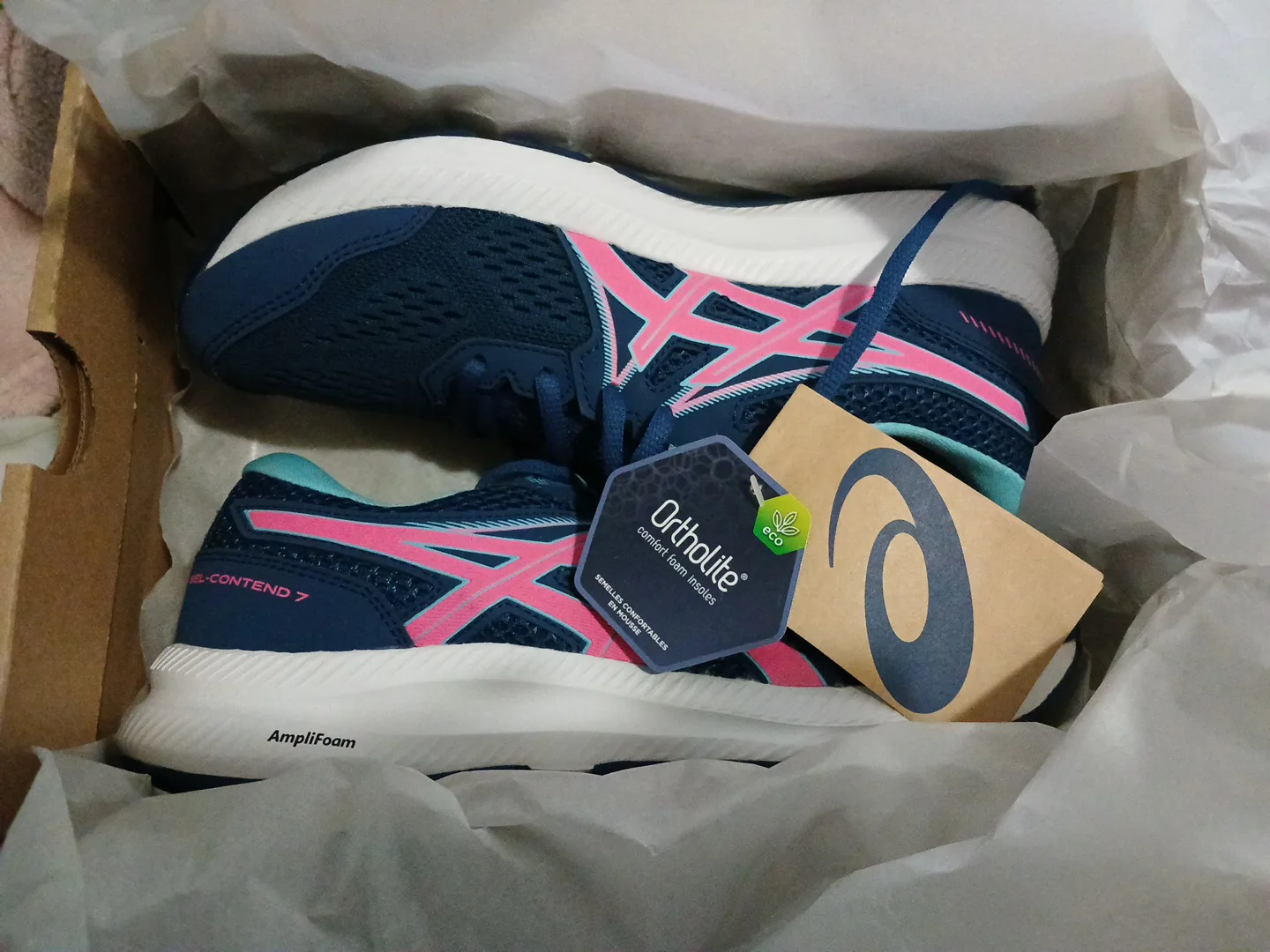 NEW ASICS Gel Contend7 trainers running shoes Size 8.5 image indicator(5)