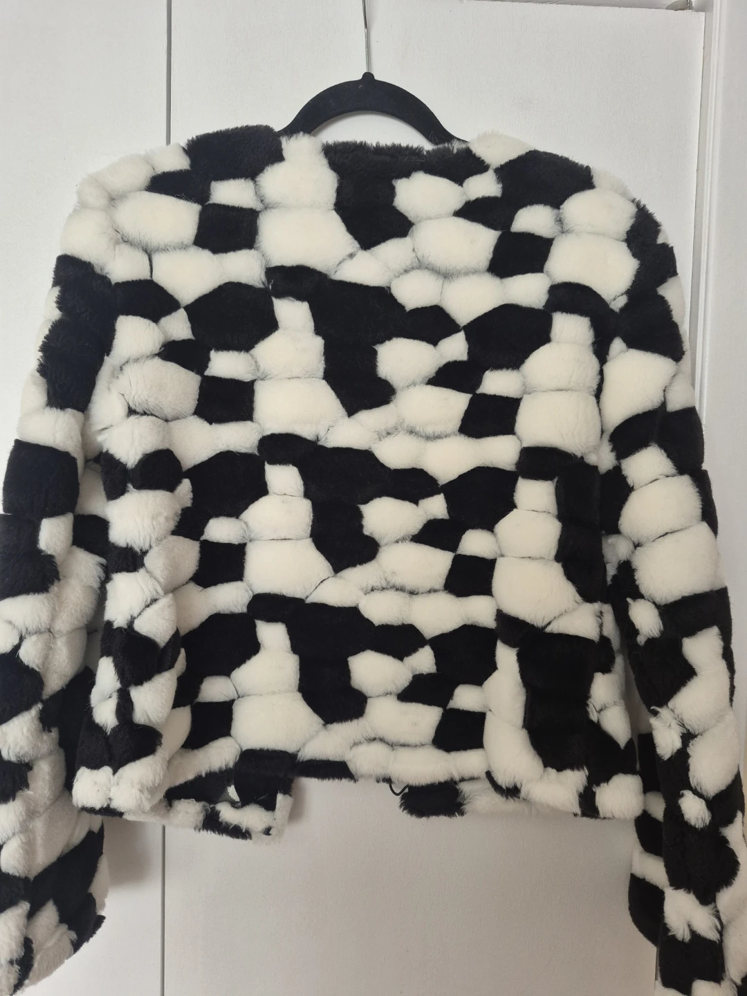 Black & White Faux Fur Jacket