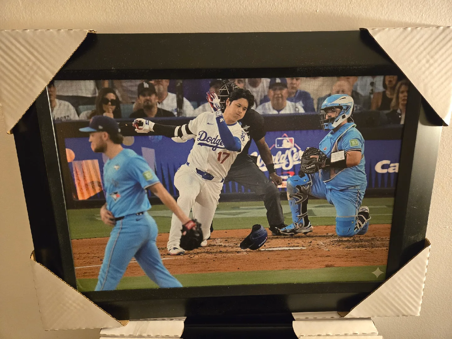 21x16 blue jays world series textured print