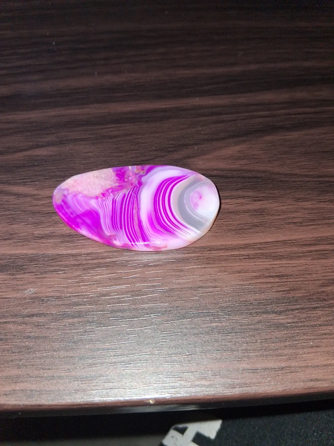 Pink Agate Stone Approx 2 Inches by 1 Inch image indicator(2)