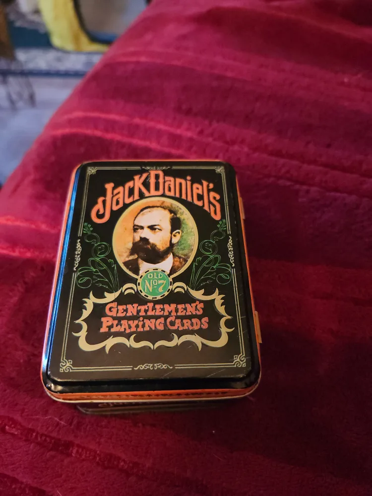 Vintage Jack Daniel's Gentlemen's Playing Cards Tin 2 decks