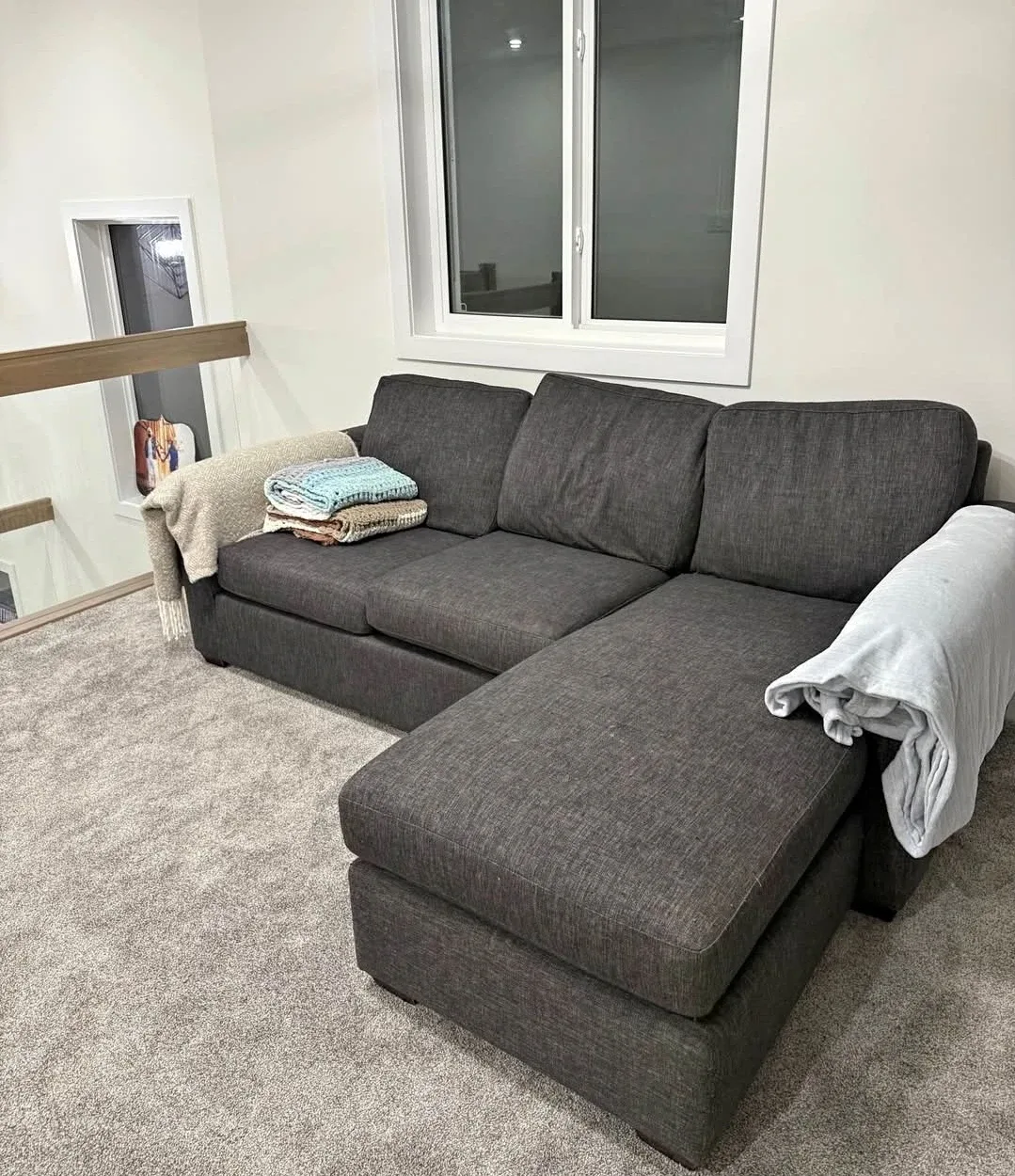 Grey Sectional Sofa with Chaise Lounge image indicator(2)