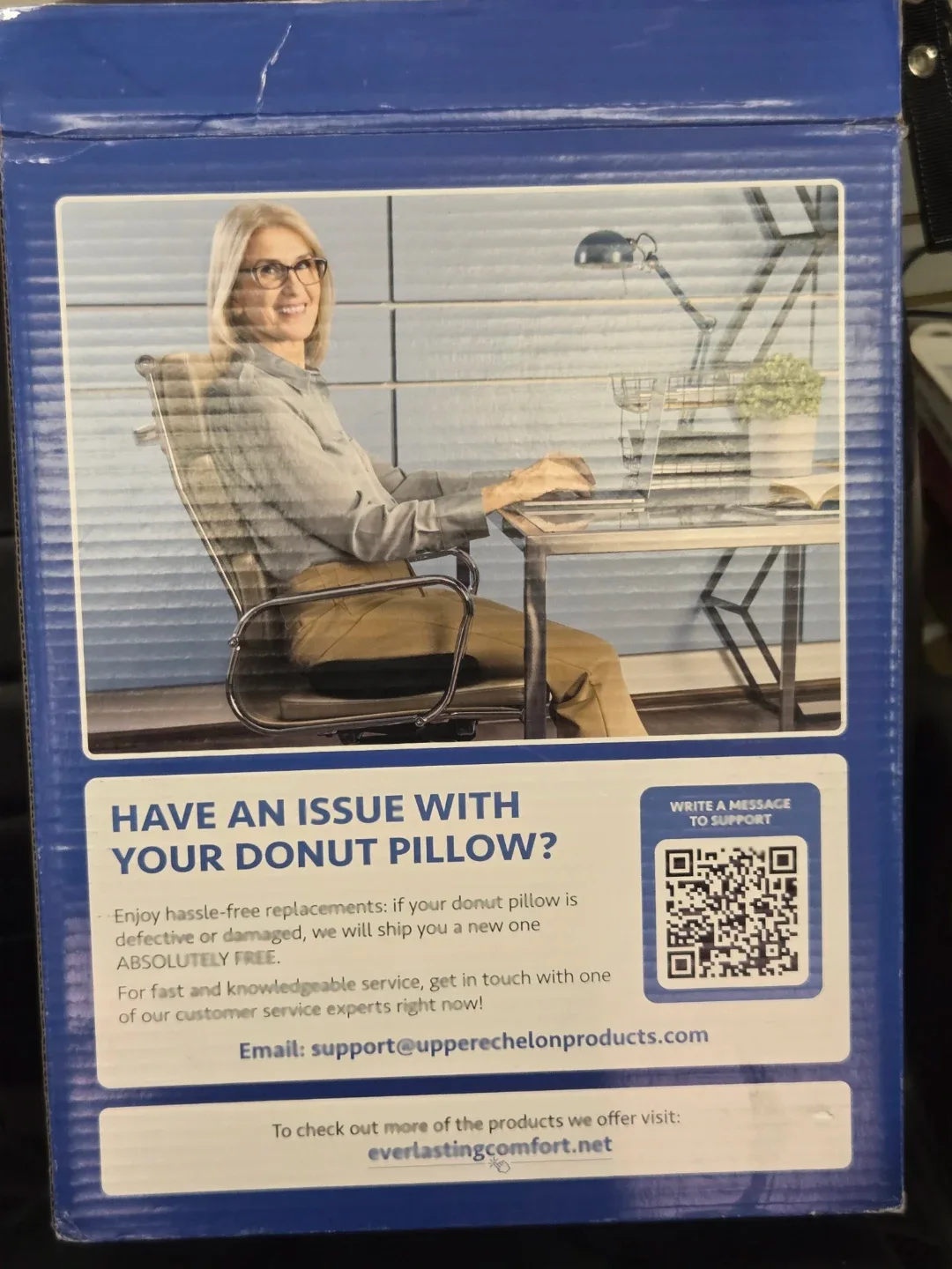 Everlasting Comfort Donut Pillow w/ Removable Cushion image indicator(3)