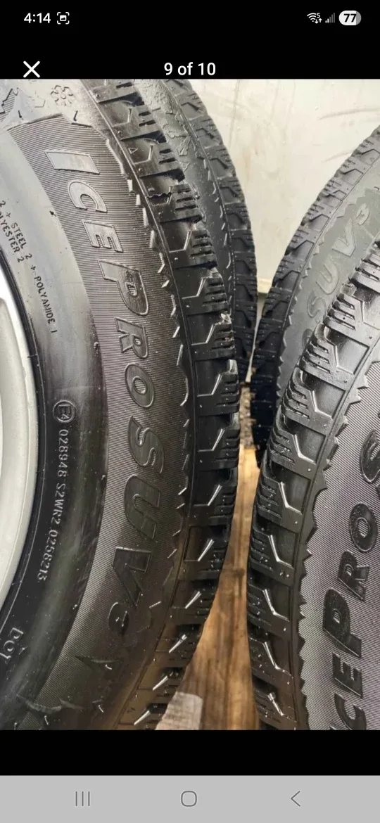 winter tires on rims (225/65R17, 5×127 image indicator(9)