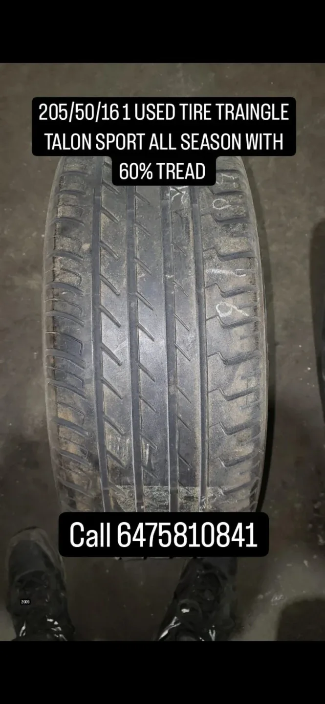 205/50/16 Talon Sport All Season Tire - 60% Tread thumbnail