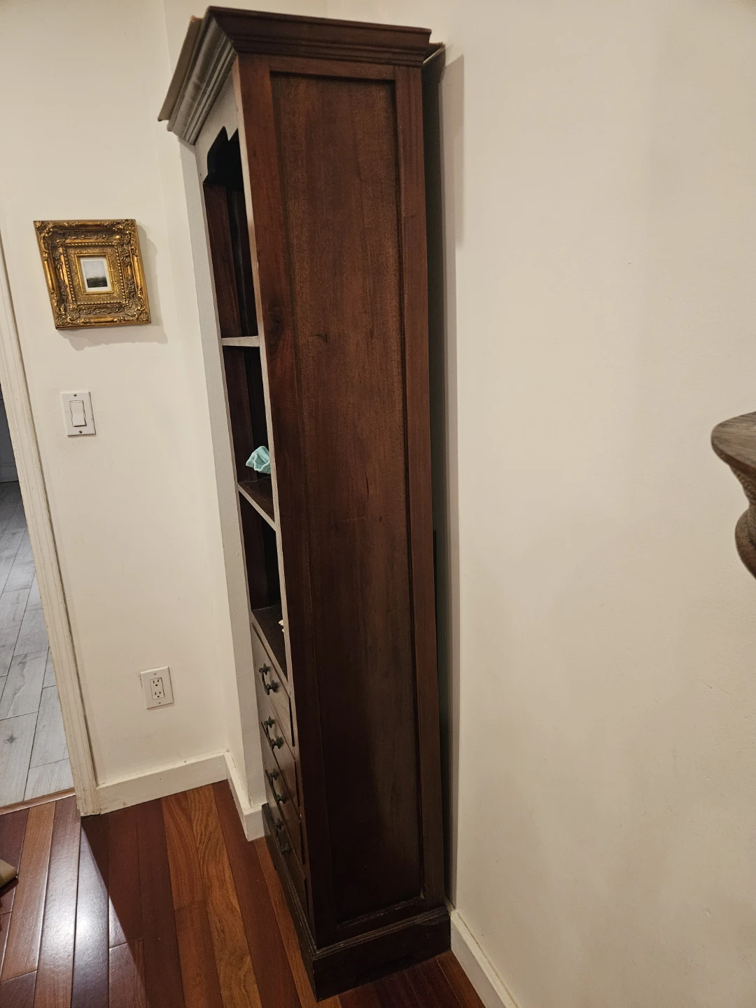 Wooden Bookcase with Drawers - photo 2