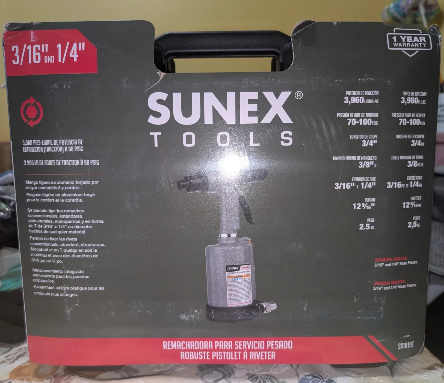 BNIB Sunex Heavy Duty Rivet Gun image indicator(4)