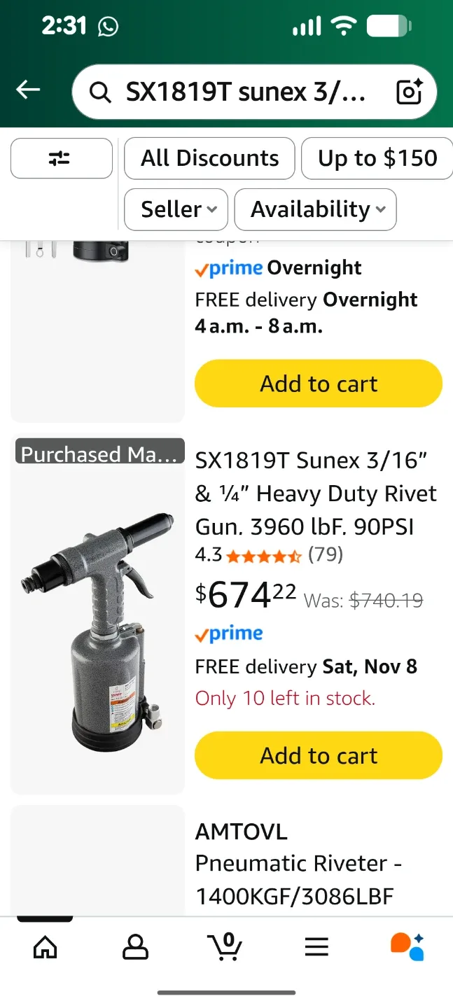 BNIB Sunex Heavy Duty Rivet Gun image indicator(5)