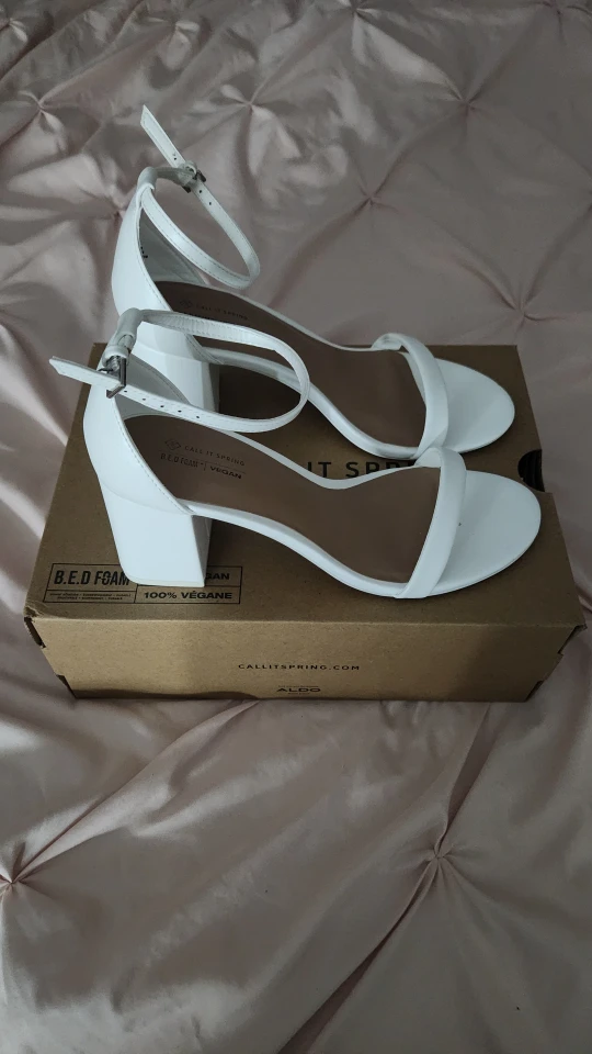 Call It Spring White Heels - Size 9 - photo 2
