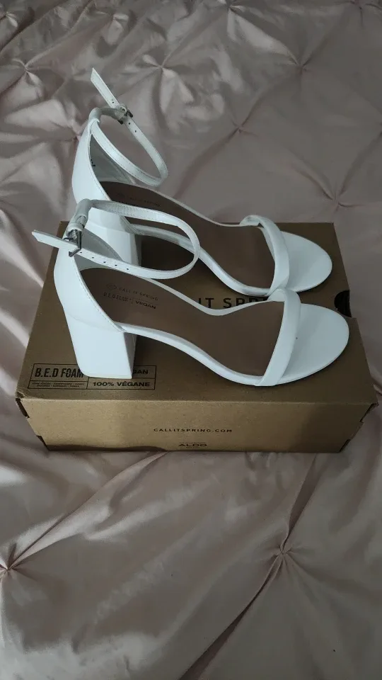 Call It Spring White Heels - Size 9 image indicator(2)