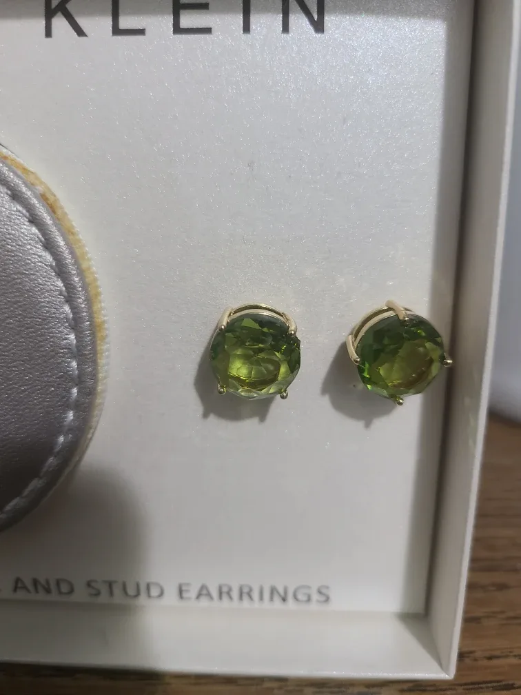 Anne Klein Stud Earrings with Travel Case - New in Box! image indicator(2)