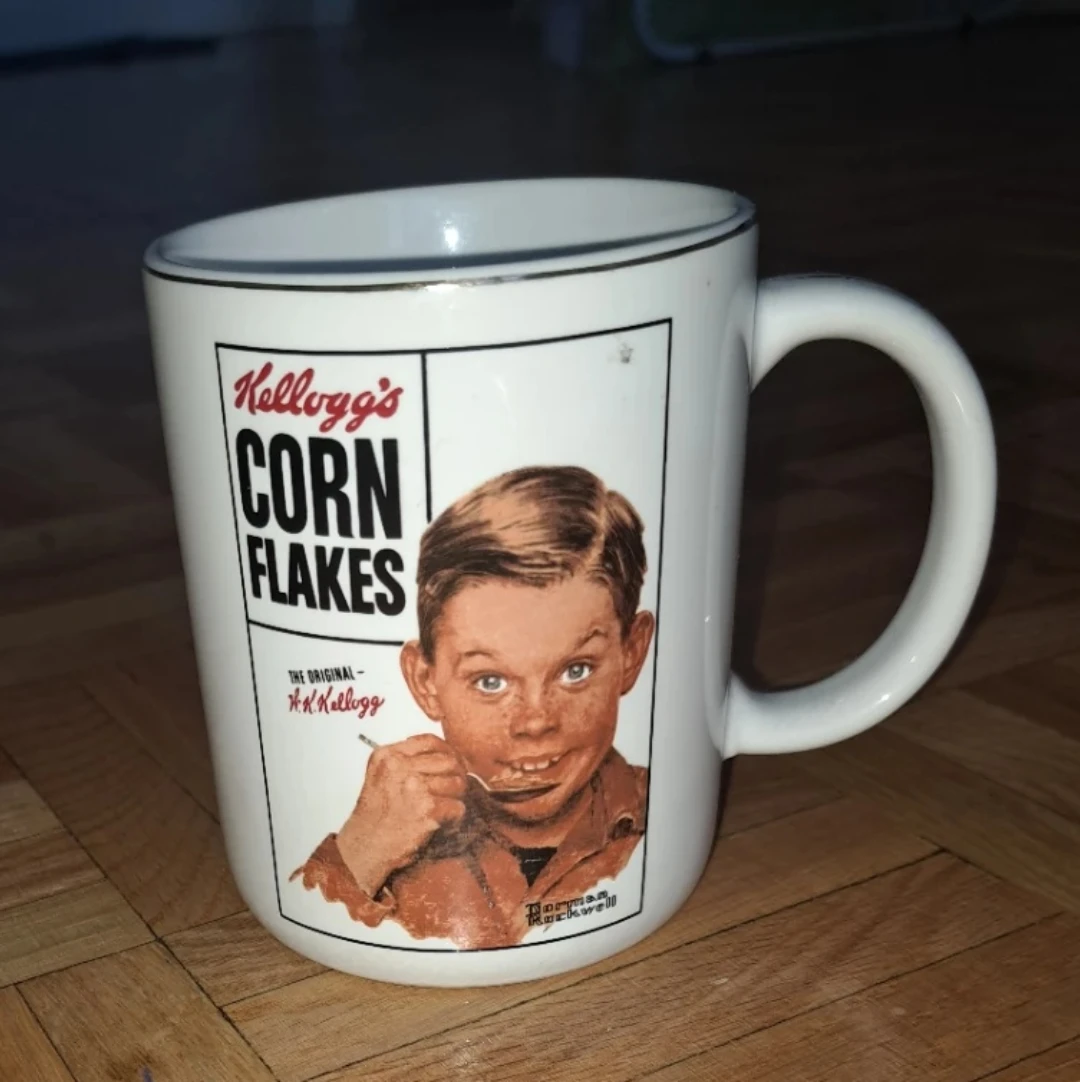 Kellogg's Corn Flakes Norman Rockwell Mug