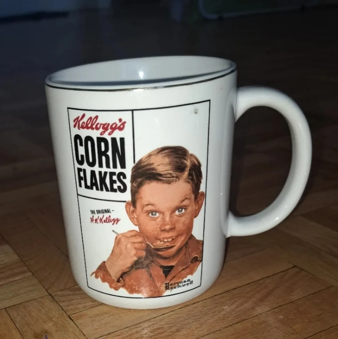 Kellogg's Corn Flakes Norman Rockwell Mug