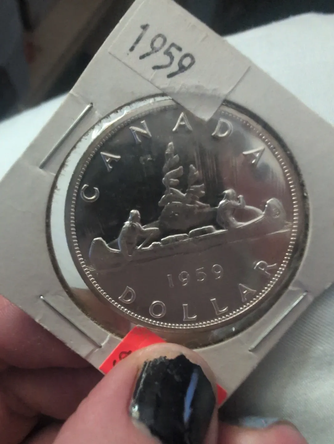 1959 Canadian Silver Dollar Coin