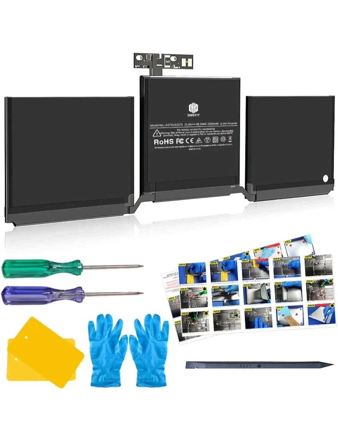 New Sinopy A1713 A1714 MacBook Battery Kit