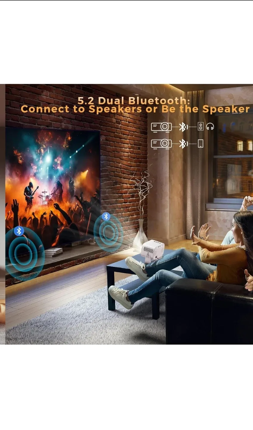 New Jimveo projector, perfect for movie nights or presentations thumbnail