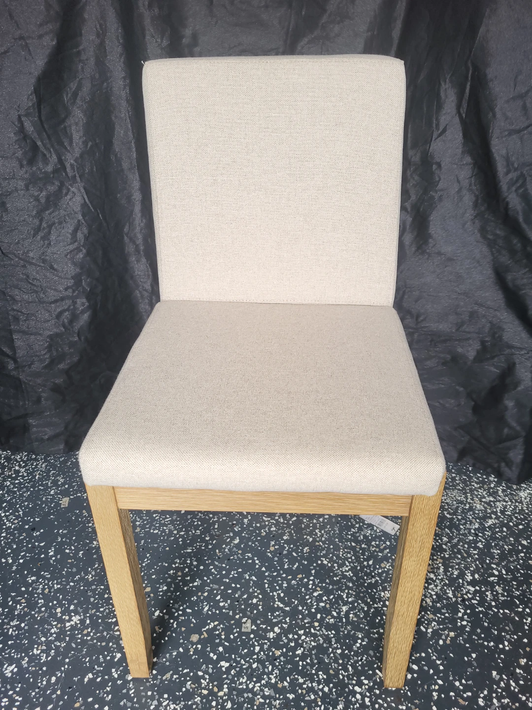Upholstered Dining Chair - Beige Fabric