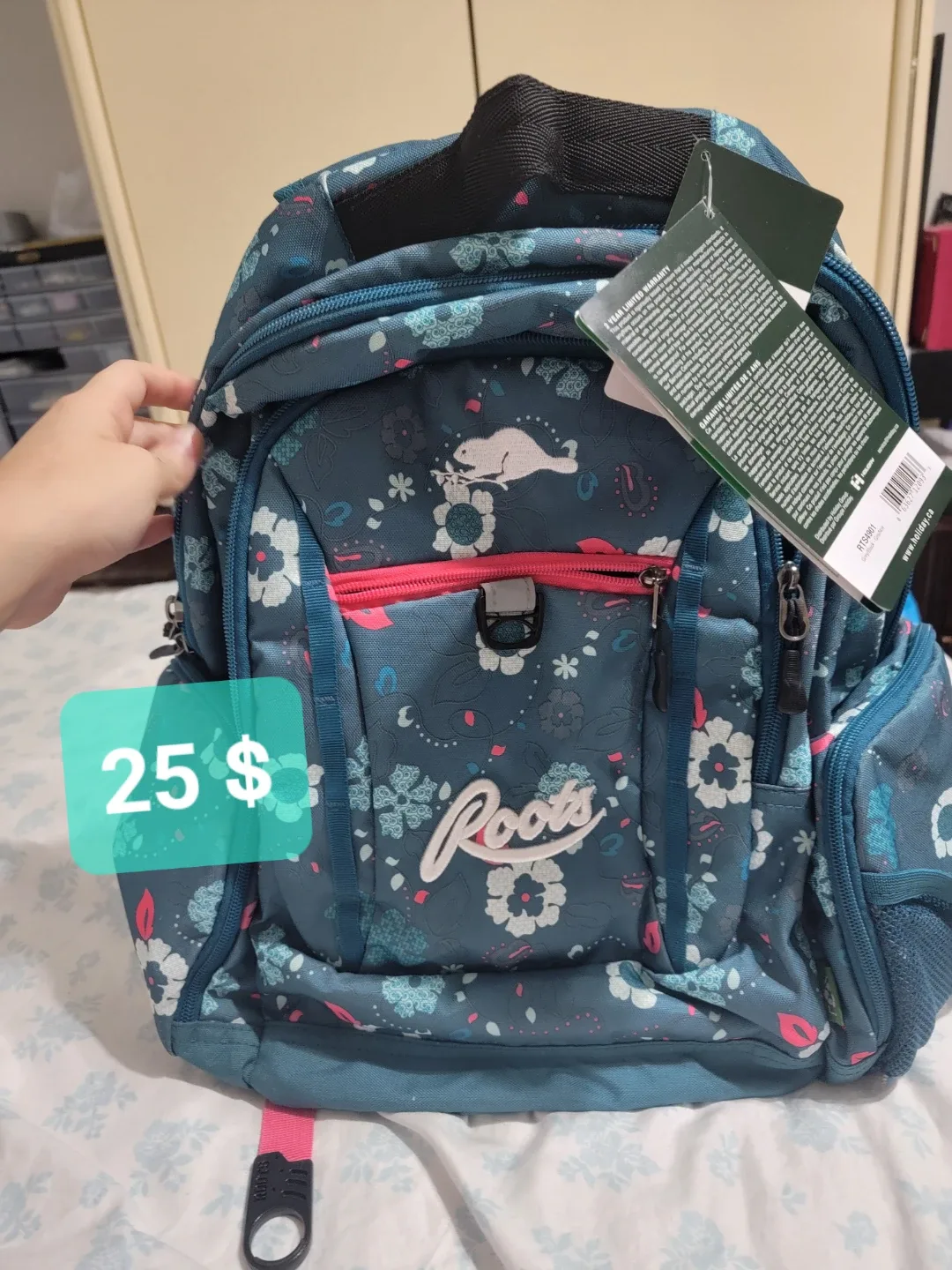 Roots Backpack Sac à Dos - Floral Pattern