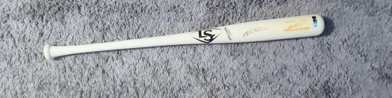 Vladimir Guerrero Jr SIGNED PREROOKIE 2019 MLB Bat COA &hologram