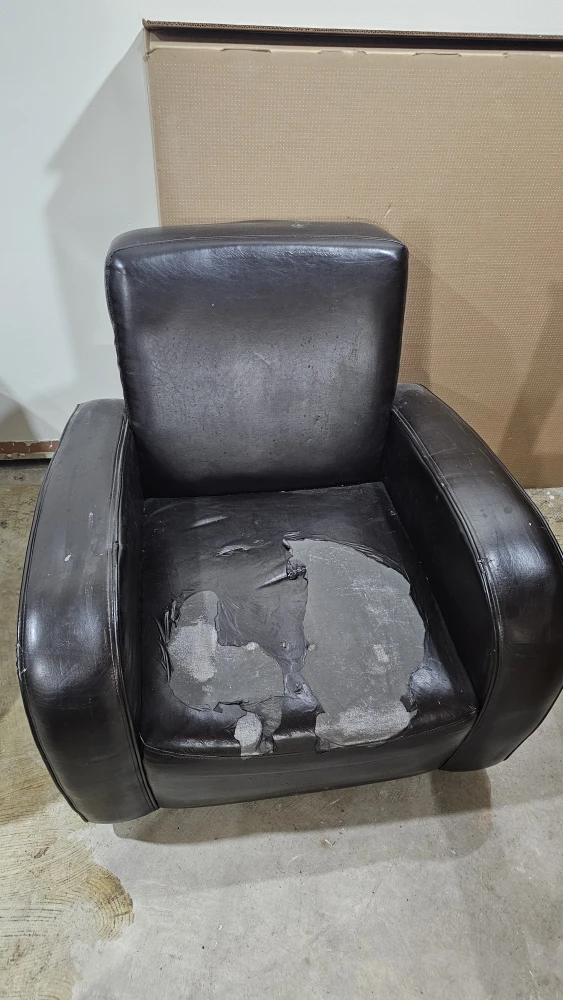 Used Grey Recliner Chair - photo 3