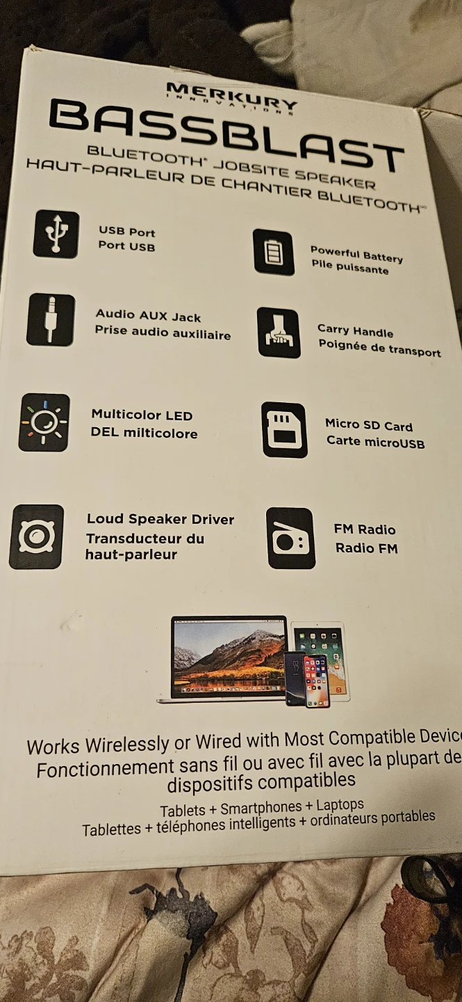 Merkury Innovations BassBlast Bluetooth Jobsite Speaker - photo 2