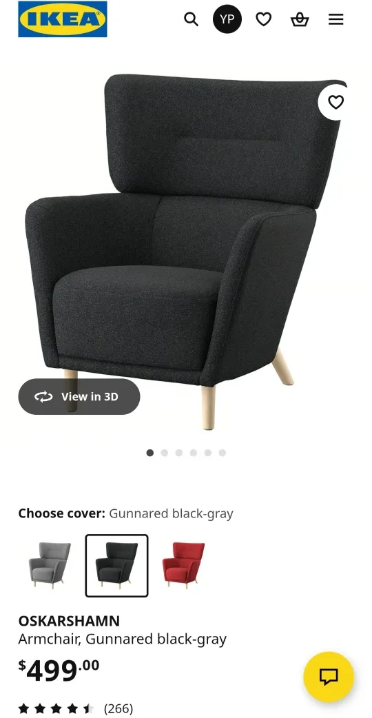 Comfy Dark Gray Armchair in Great Condition image indicator(4)