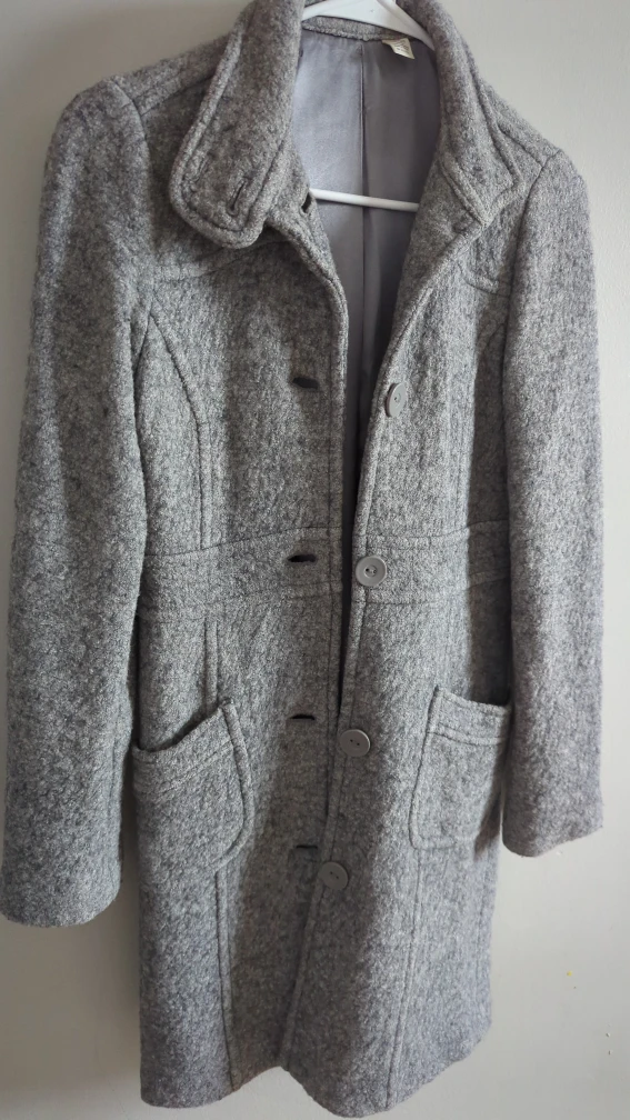 Grey Wool Blend Coat - photo 3