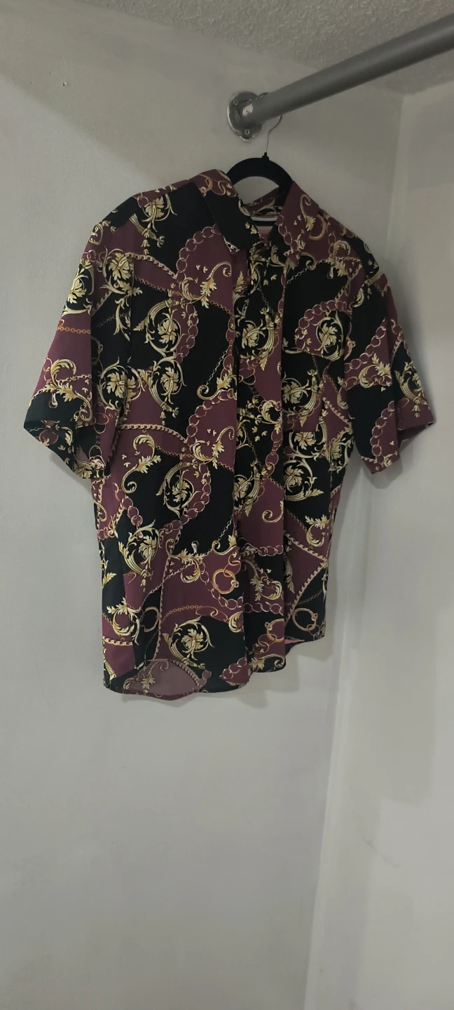 Patterned Short Sleeve Shirt 🥕