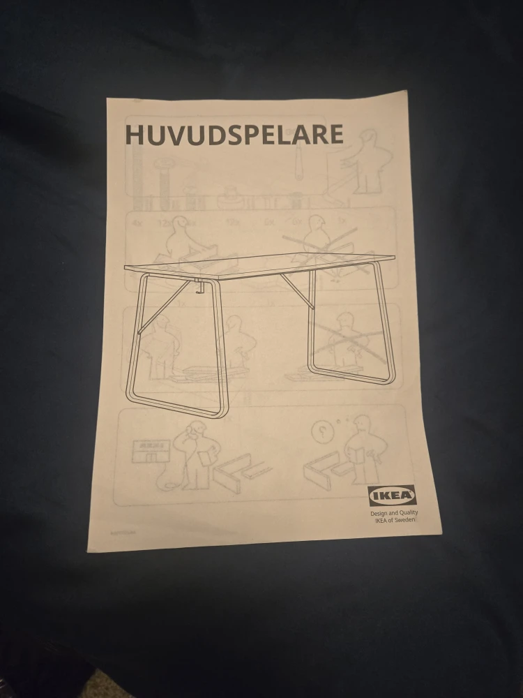 IKEA HUVUDSPELARE Gaming Desk - Beige, 140x80 cm - photo 3