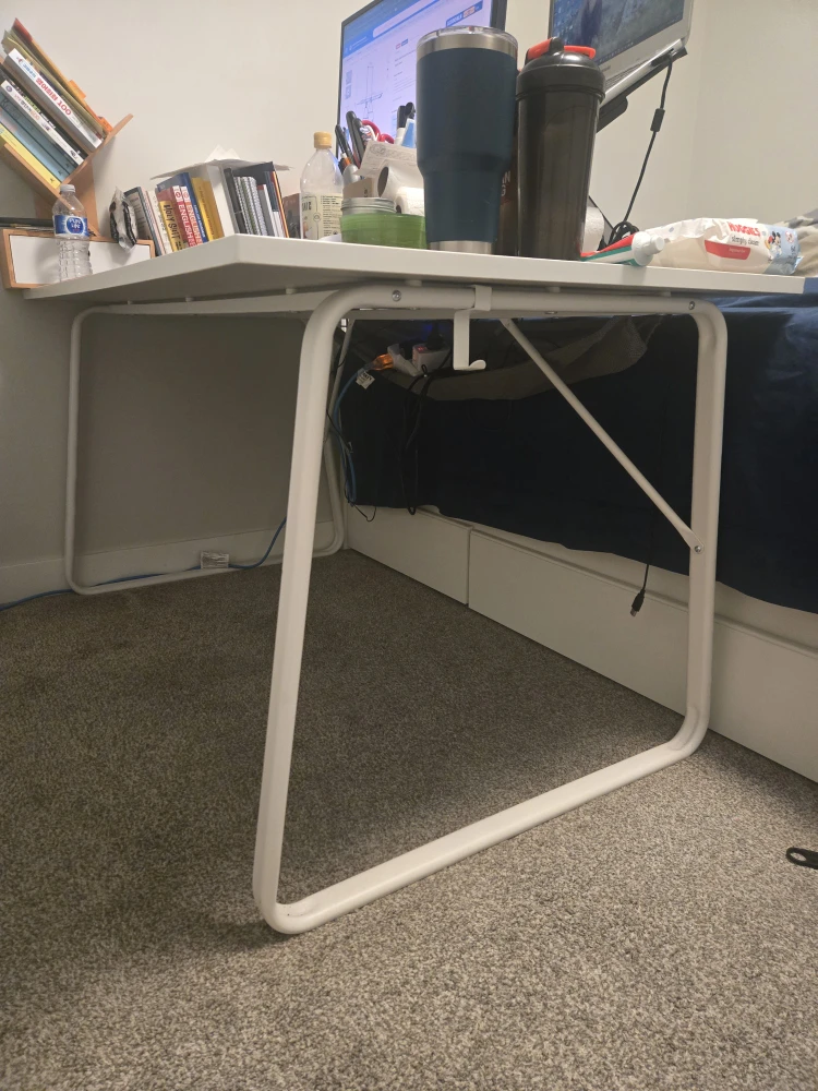 IKEA HUVUDSPELARE Gaming Desk - Beige, 140x80 cm - photo 4