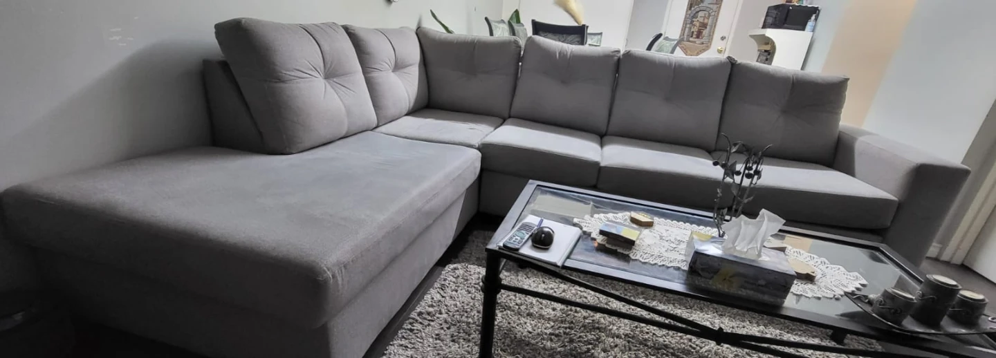 Beautiful Light Grey Sectional Sofa - photo 5