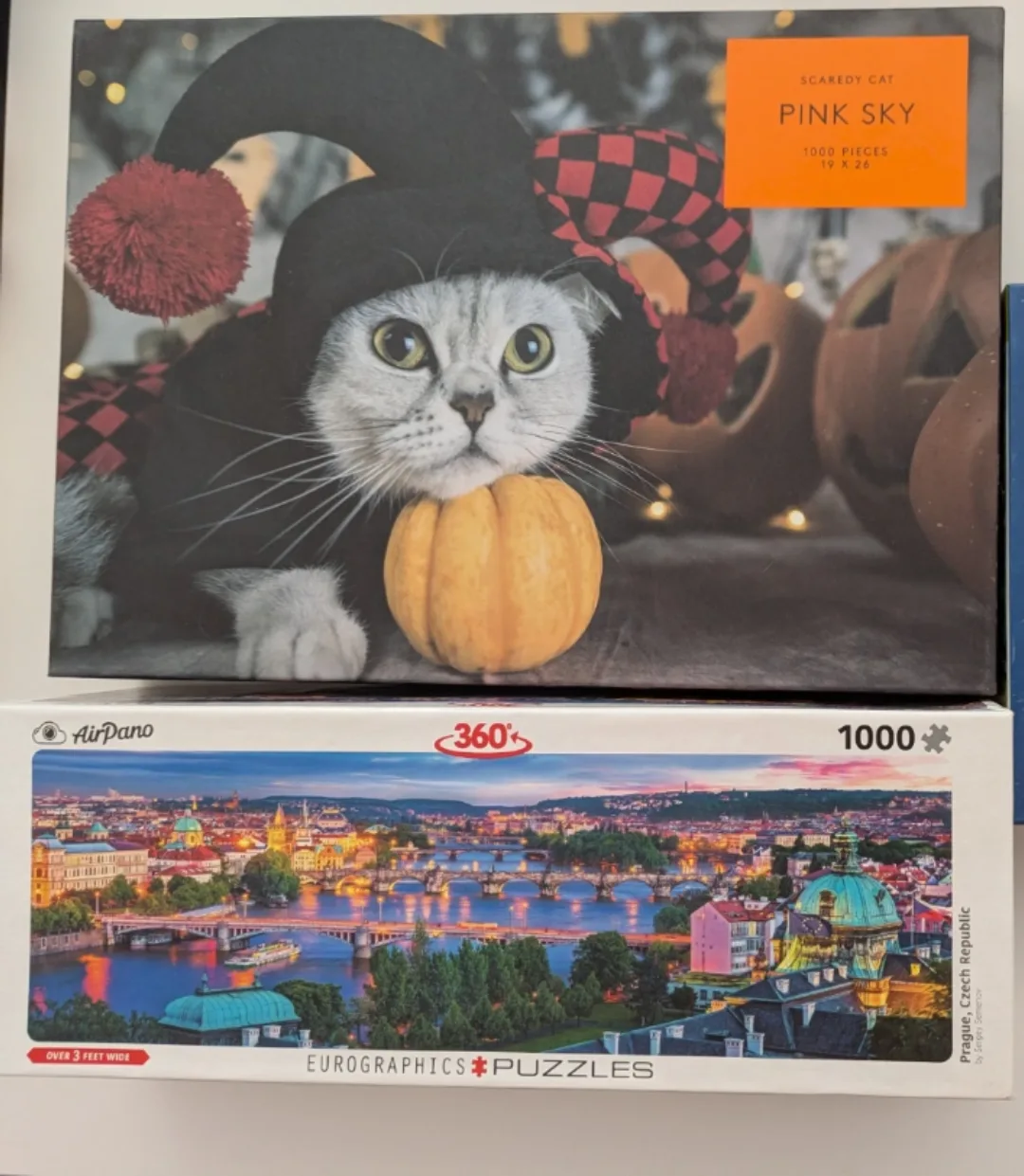 2 Jigsaw Puzzles - Scaredy Cat, Prague #freecycle thumbnail