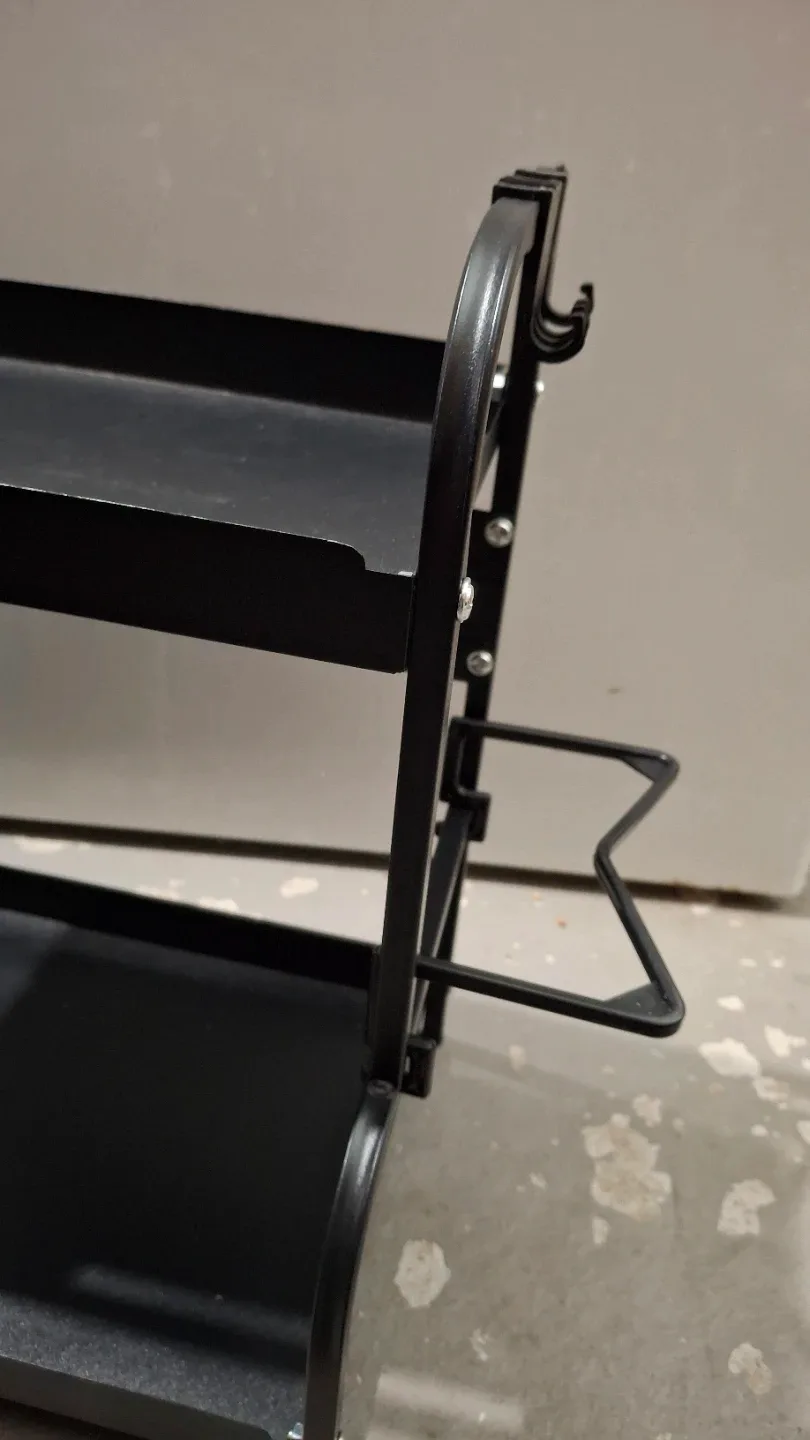 2 tier metal organizer shelf image indicator(7)