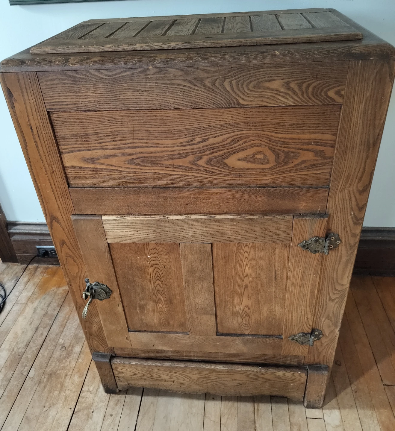 Antique Wooden Ice Box