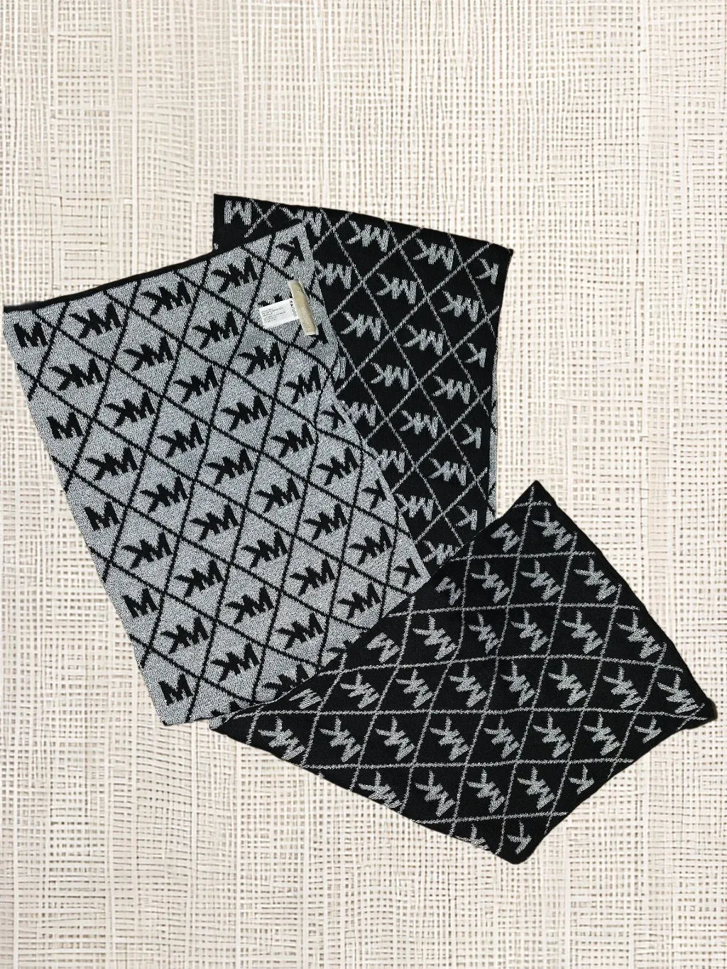 Michael Kors Black & Silver Scarf