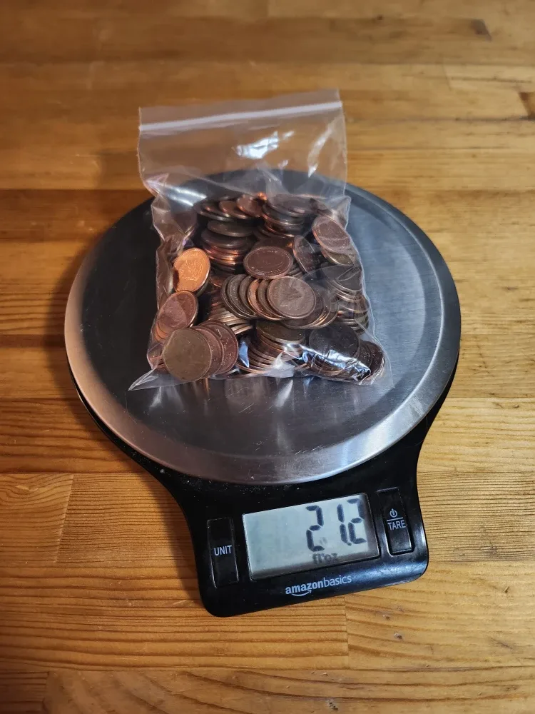 Vintage Canadian Pennies - 21.2 oz