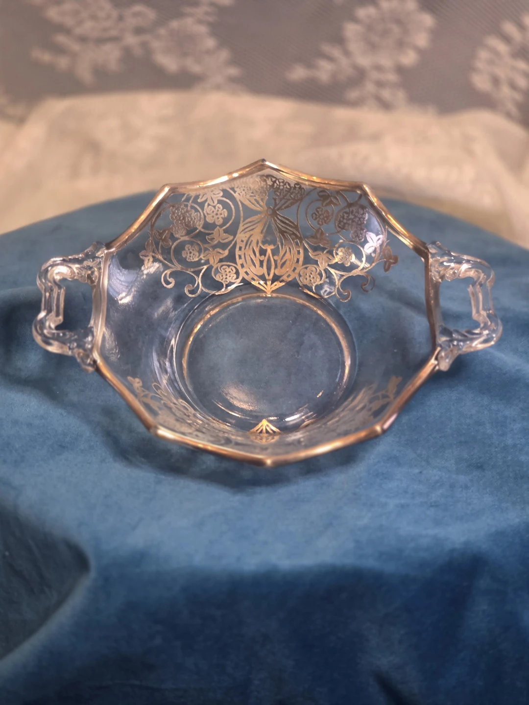 Vintage Silver Overlay Bowl
