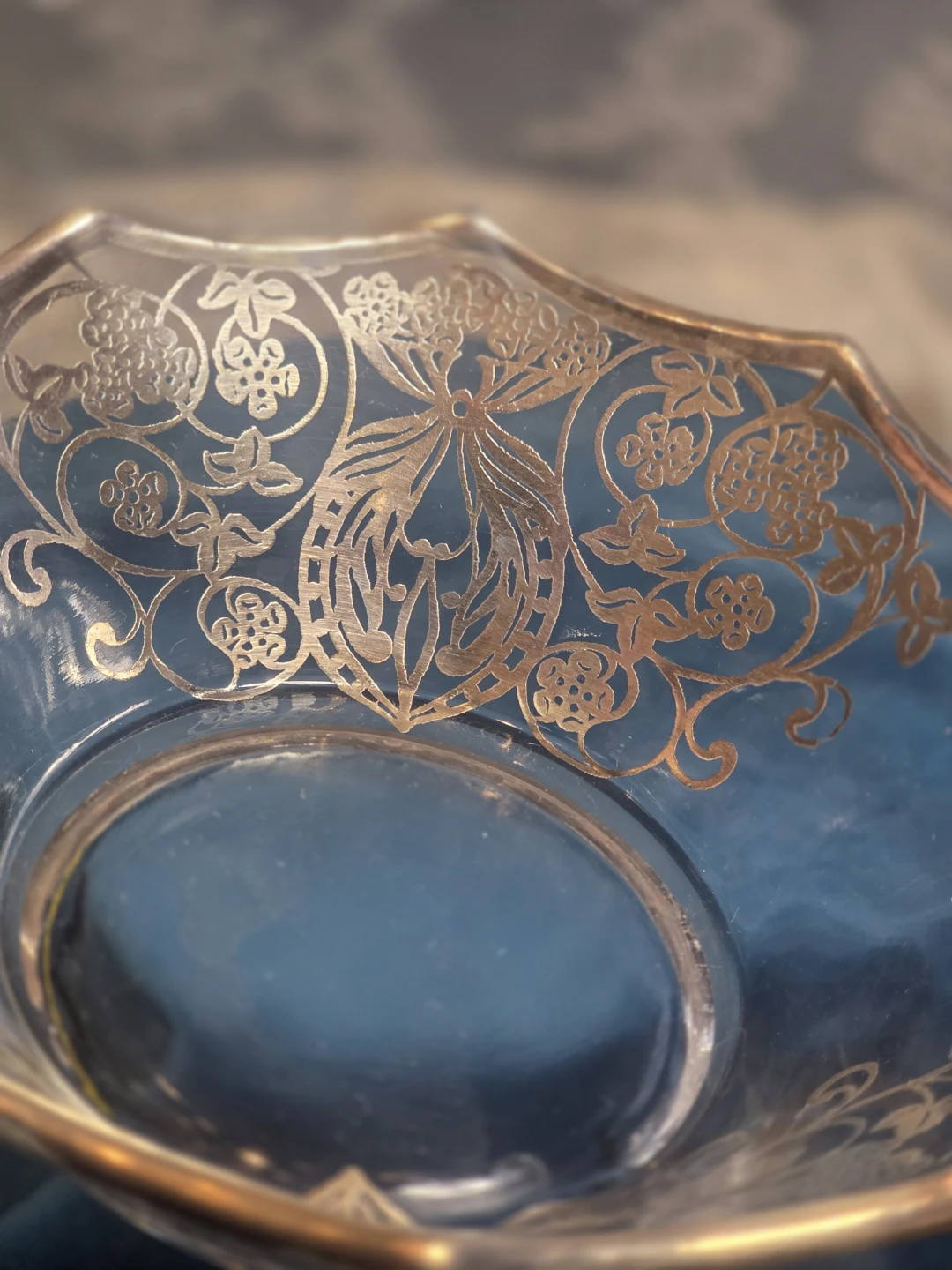 Vintage Silver Overlay Bowl - photo 2