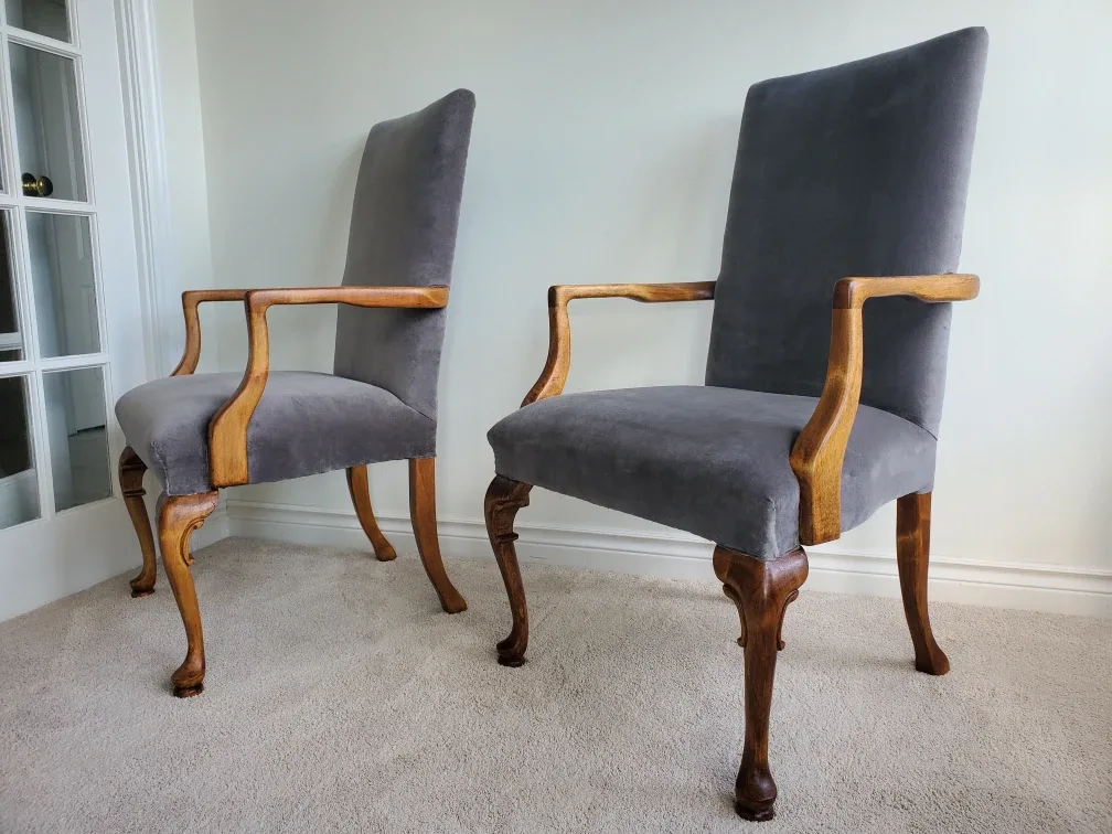 Vintage Velvet Armchairs - Set of 2 image indicator(2)