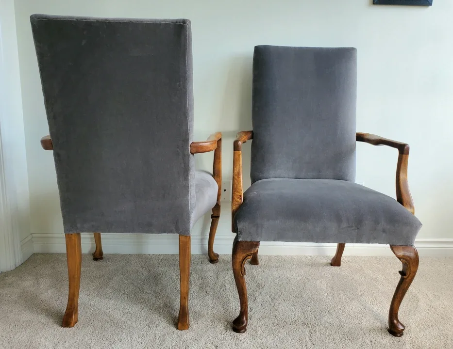 Vintage Velvet Armchairs - Set of 2 image indicator(7)