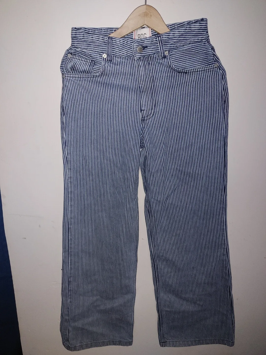 BDG Striped Denim Dark Pants - Size 26
