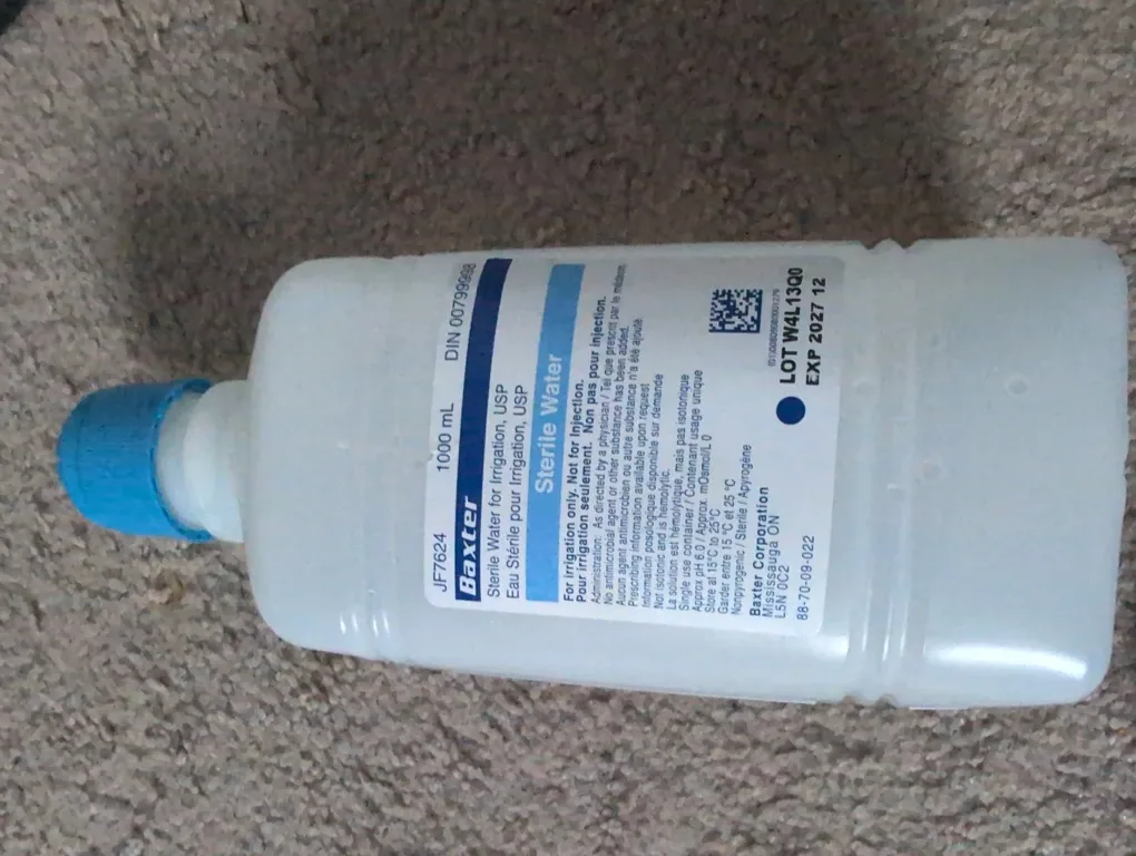 Baxter Sterile Water for Irrigation, 1000ml, Exp 2027