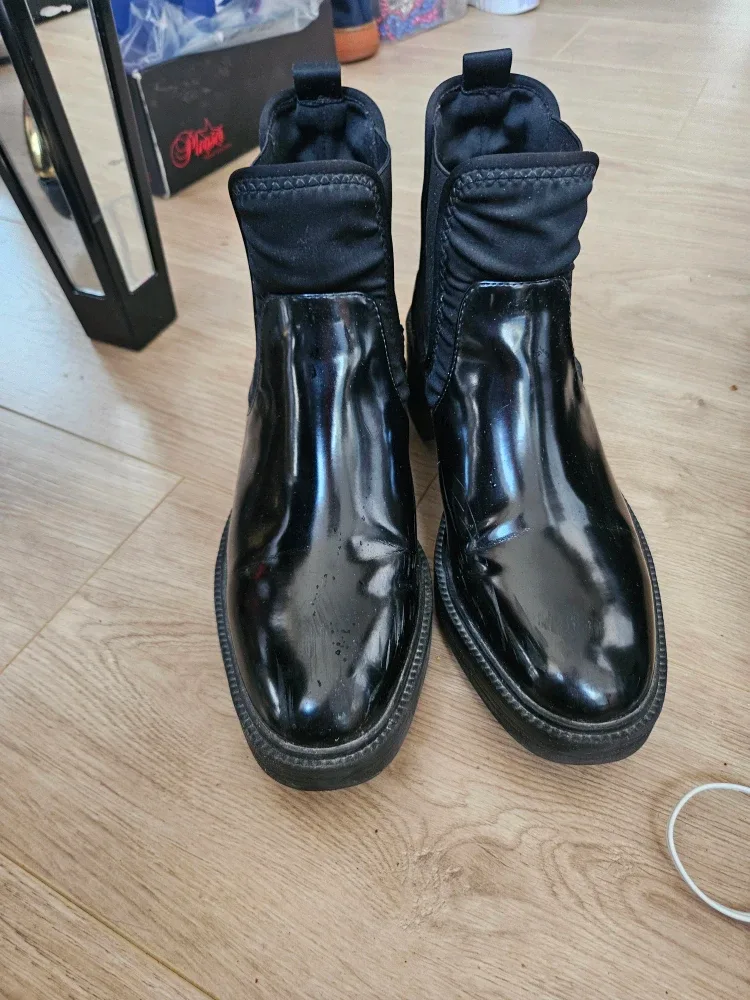Zara Black Ankle Boots Size 39/ US 8.5