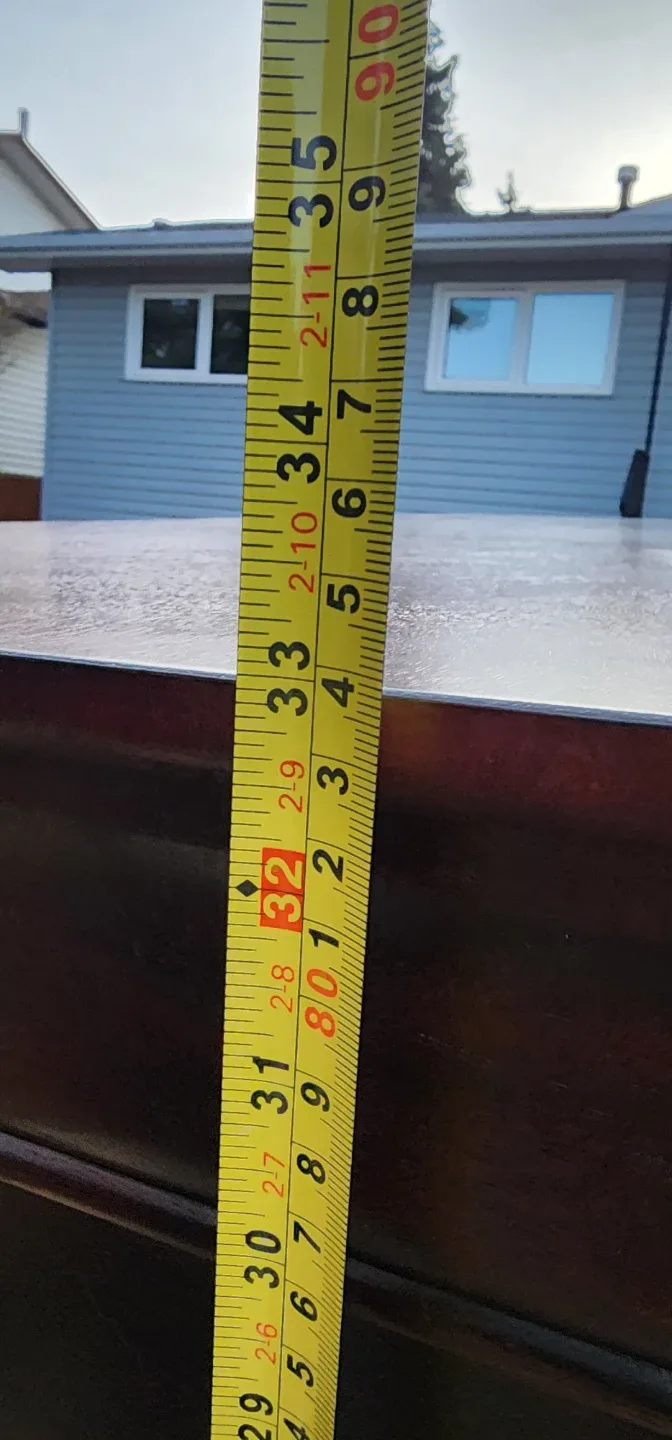 Mahogany Dresser with Mirror - 62x18x32" image indicator(2)