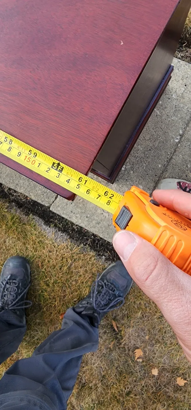 Mahogany Dresser with Mirror - 62x18x32" image indicator(4)