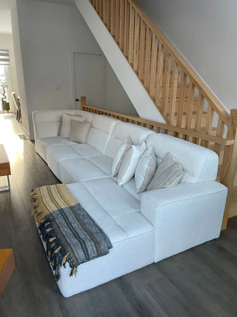 Modern White Modular Sectional Sofa