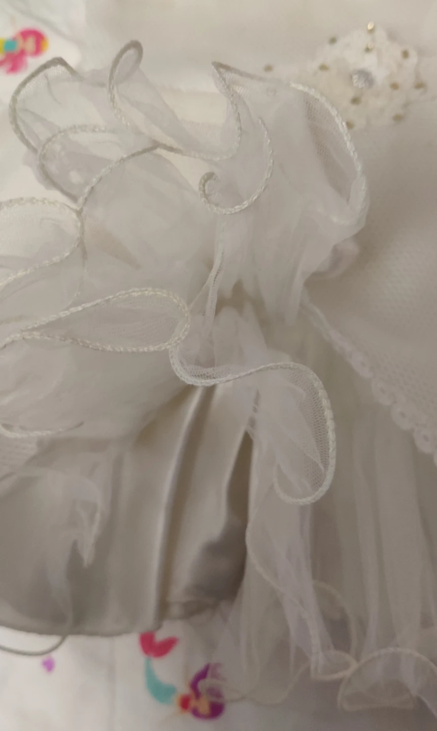 White Party Dress - fits 1-2 years old girl - photo 2