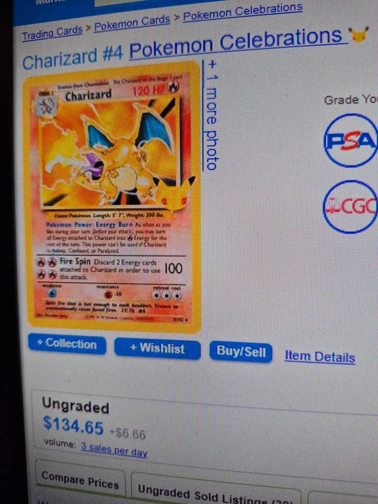 Charizard #4 Pokemon Celebrations Card